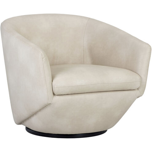 Treviso Bravo Cream Swivel Lounge Chair, Swivel